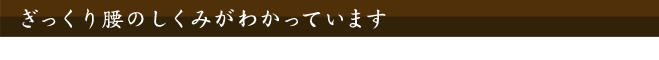 ぎっくり腰のしくみ
