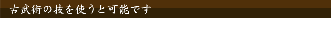 古武術がルーツ